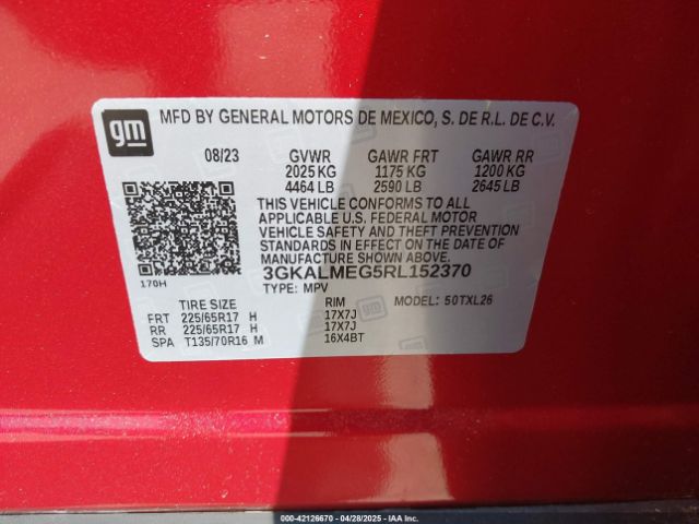 3GKALMEG5RL152370 GMC Terrain Fwd Sle