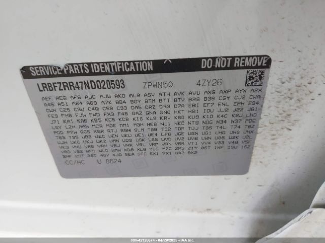 2022 BUICK ENVISION LRBFZRR47ND020593 Photo 8