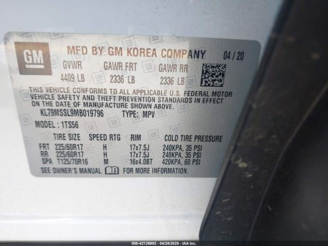 2021 CHEVROLET TRAILBLAZER KL79MSSL9MB019796 Photo 8