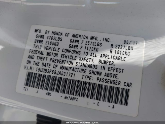 2018 ACURA TLX 19UUB3F69JA001721 Photo 8