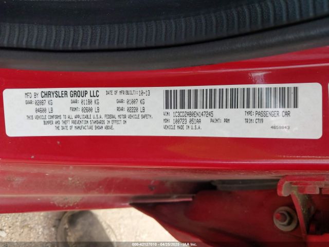 1C3CDZAB0EN147245 Dodge AVENGER SE