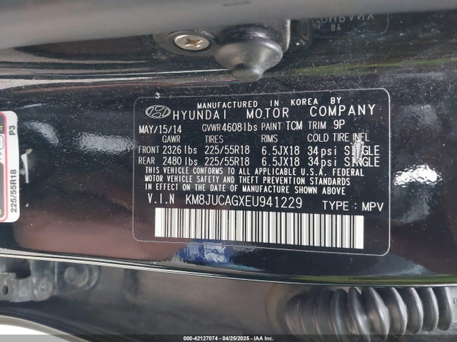 KM8JUCAGXEU941229 Hyundai Tucson Limited