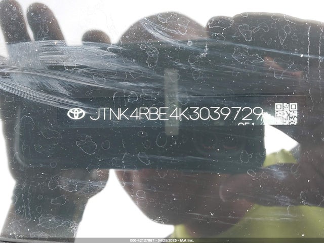 JTNK4RBE4K3039729 Toyota COROLLA SE