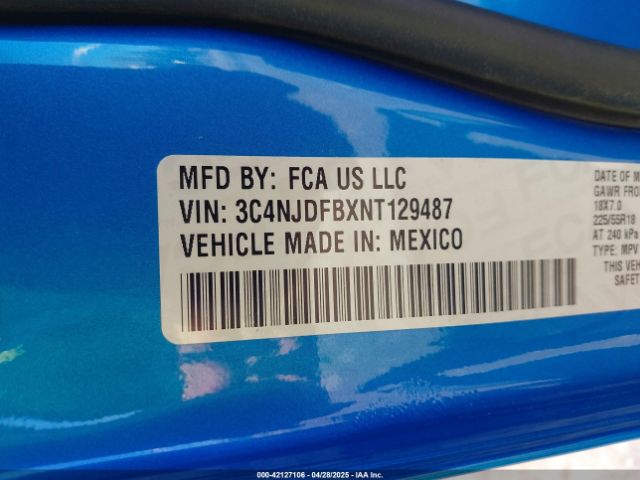 2022 JEEP COMPASS 3C4NJDFBXNT129487 Photo 8