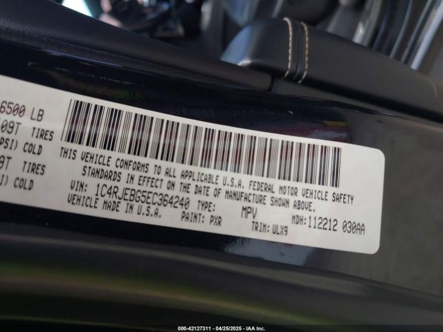 1C4RJEBG5EC364240 Jeep Grand Cherokee Limited