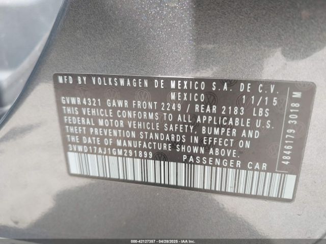 3VWD17AJ1GM291899 Volkswagen Jetta 1.8t Sport