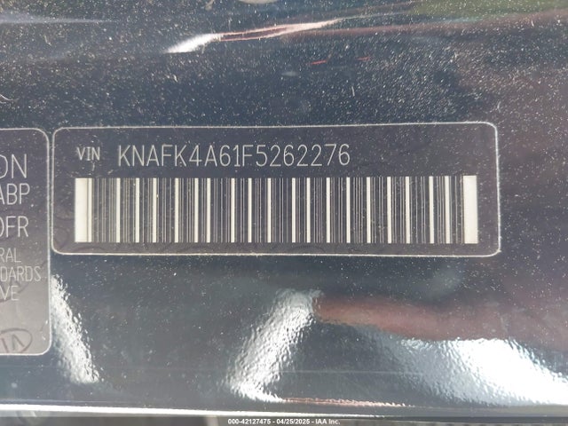KNAFK4A61F5262276 KIA FORTE LX