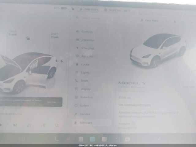 7SAYGAEEXPF776370 Tesla Model Y Awd/long Range Dual Motor All-wheel Drive