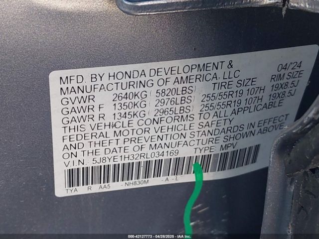 2024 ACURA MDX 5J8YE1H32RL034169 Photo 8