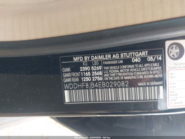 WDDHF8JB4EB029082 Mercedes-Benz E 350 4matic