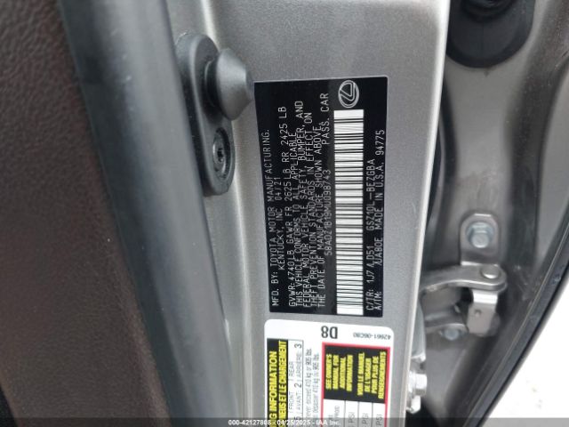 58ADZ1B19MU098743 Lexus ES 350