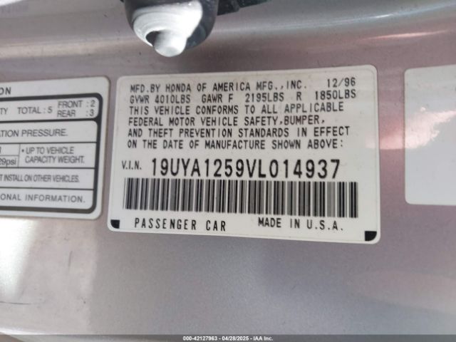 1997 ACURA CL 19UYA1259VL014937 Photo 8