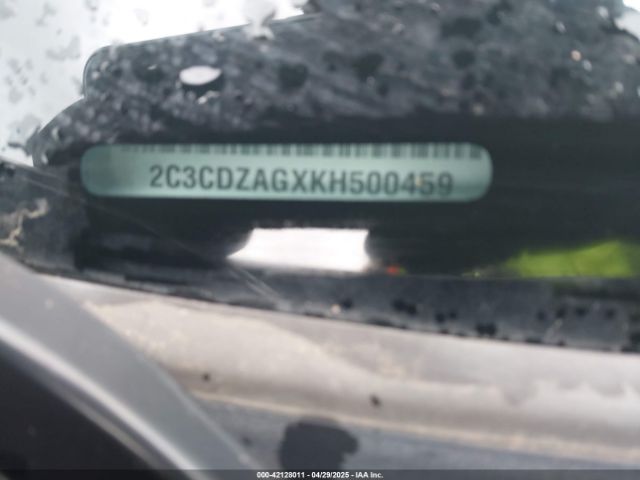 2C3CDZAGXKH500459 Dodge Challenger Sxt