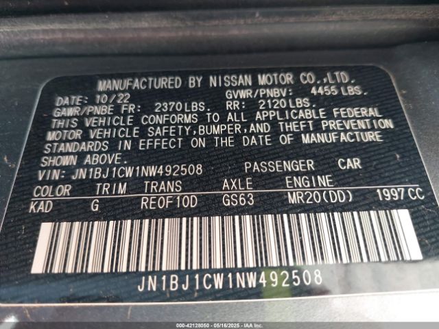 2022 NISSAN ROGUE SPORT JN1BJ1CW1NW492508 Photo 8