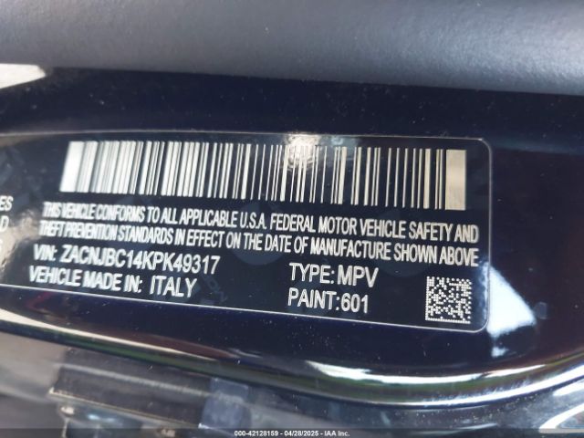 ZACNJBC14KPK49317 Jeep Renegade Trailhawk 4x4