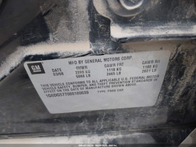 2008 CADILLAC CTS 1G6DG577080180639 Photo 8