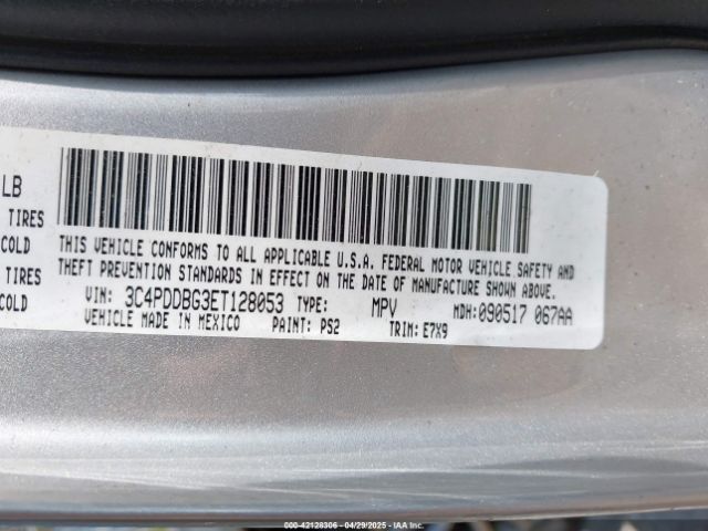 3C4PDDBG3ET128053 Dodge Journey Sxt