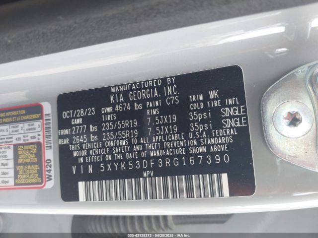 2024 KIA SPORTAGE 5XYK53DF3RG167390 Photo 8