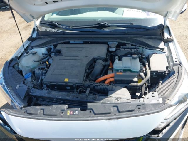 KMHC65LC2HU052356 Hyundai Ioniq Hybrid Blue