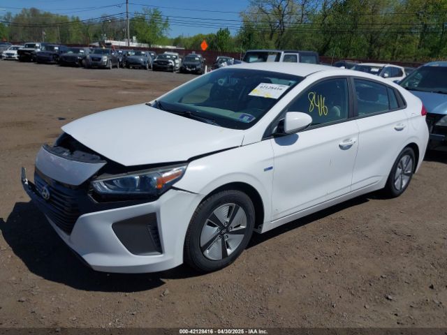 KMHC65LC2HU052356 Hyundai Ioniq Hybrid Blue