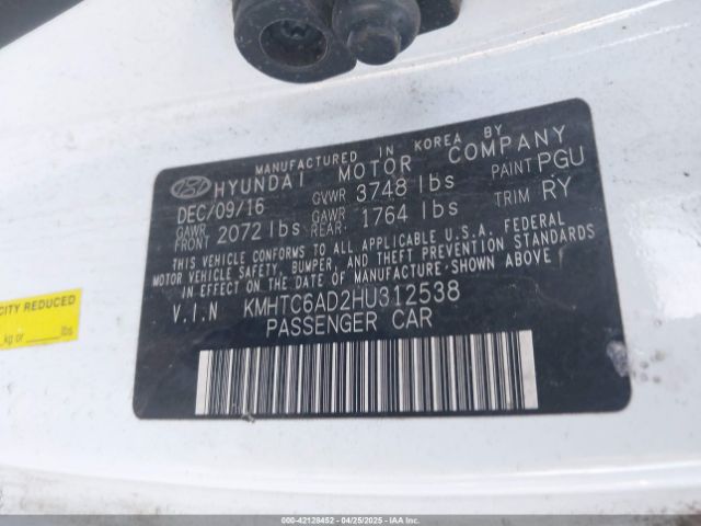 KMHTC6AD2HU312538 Hyundai Veloster