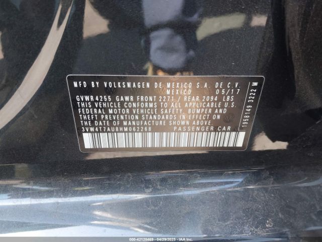2017 VOLKSWAGEN GOLF GTI 3VW4T7AU8HM062268 Photo 8