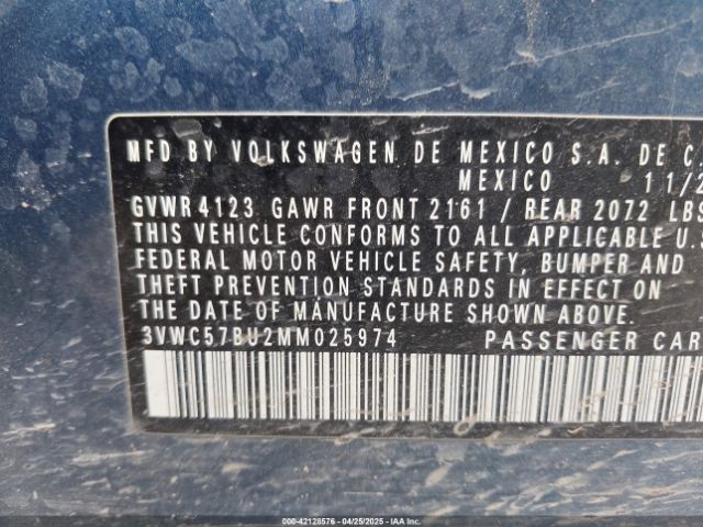 2021 VOLKSWAGEN JETTA 3VWC57BU2MM025974 Photo 8