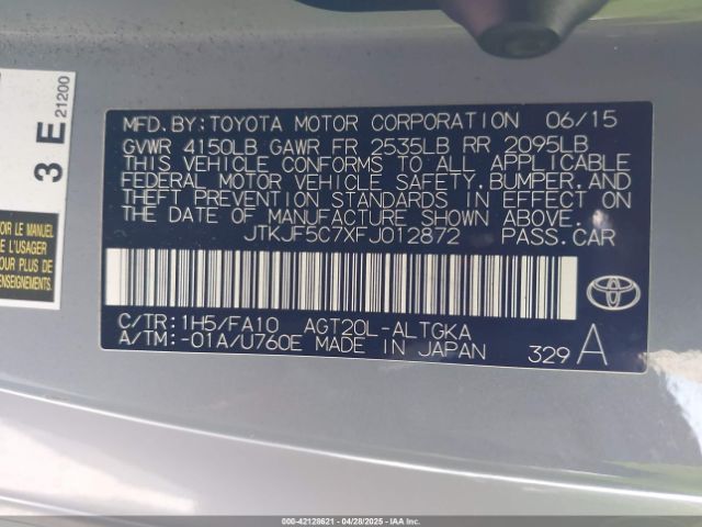 JTKJF5C7XFJ012872 Scion TC