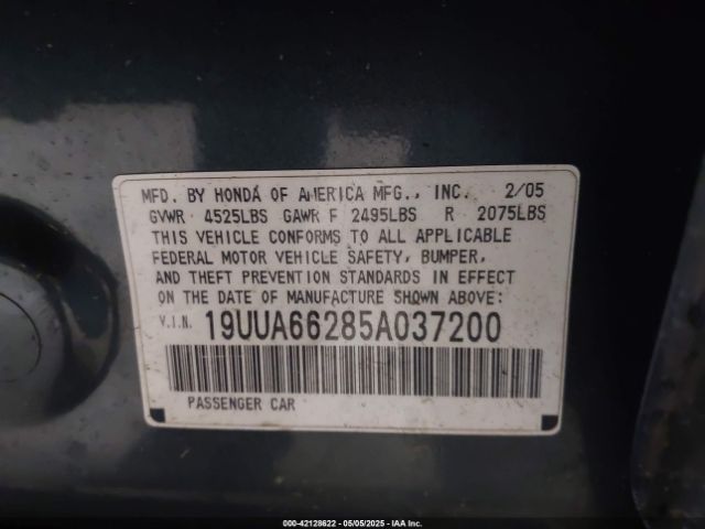 2005 ACURA TL 19UUA66285A037200 Photo 8