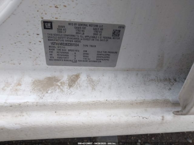 1GTV2VEC2EZ297324 GMC Sierra 1500 Slt