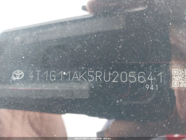 4T1G11AK5RU205641 Toyota CAMRY SE