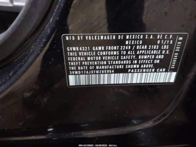 3VWD17AJXFM285954 Volkswagen Jetta 1.8t Se