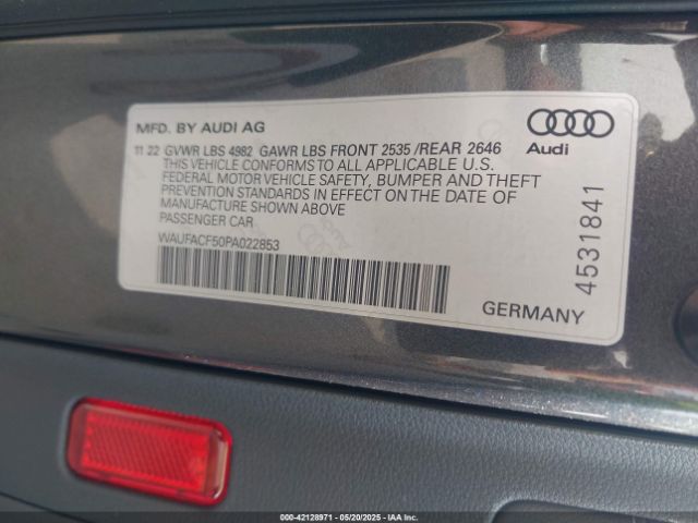2023 AUDI A5 SPORTBACK WAUFACF50PA022853 Photo 8