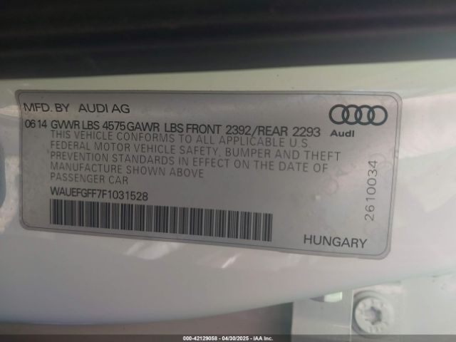 2015 AUDI A3 WAUEFGFF7F1031528 Photo 8
