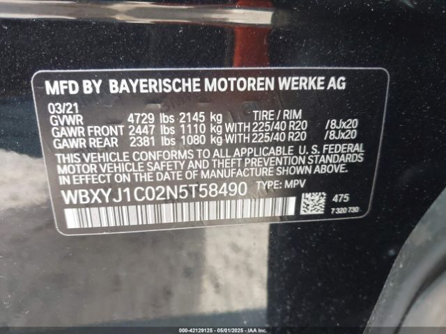 2022 BMW X2 WBXYJ1C02N5T58490 Photo 8