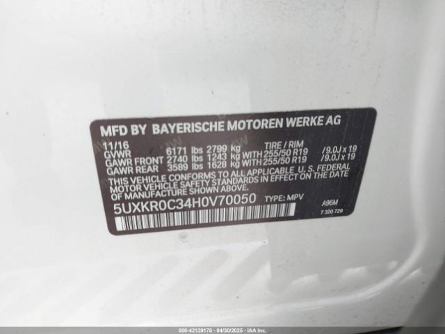 5UXKR0C34H0V70050 BMW X5 Xdrive35i