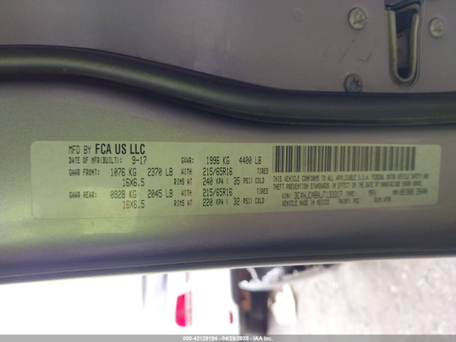 3C4NJCAB0JT133317 Jeep Compass