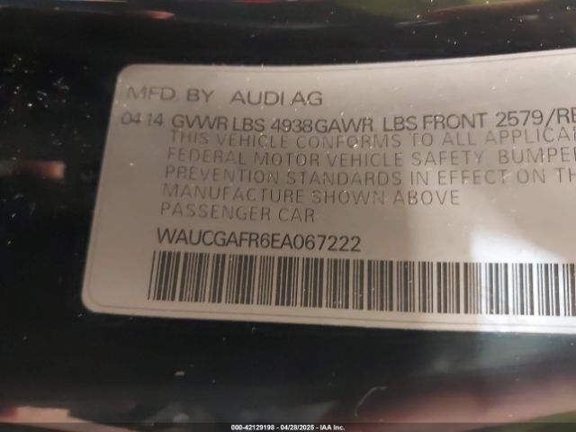 WAUCGAFR6EA067222 Audi S5 3.0t Premium Plus
