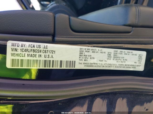 2021 JEEP GRAND CHEROKEE 1C4RJFBG5MC671721 Photo 8
