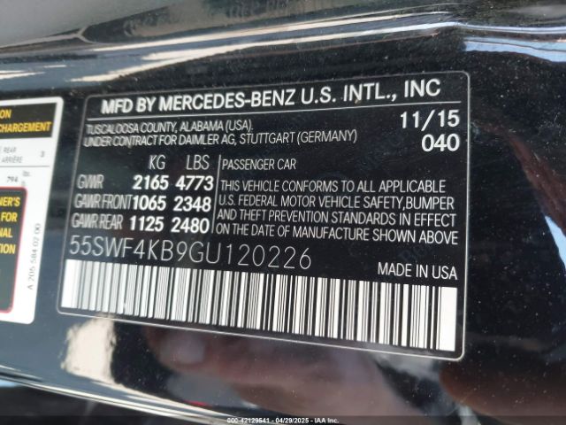 2016 MERCEDES-BENZ C 300 55SWF4KB9GU120226 Photo 8