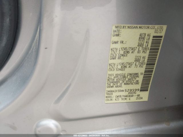 2017 NISSAN TITAN XD 1N6BA1F30HN529599 Photo 8