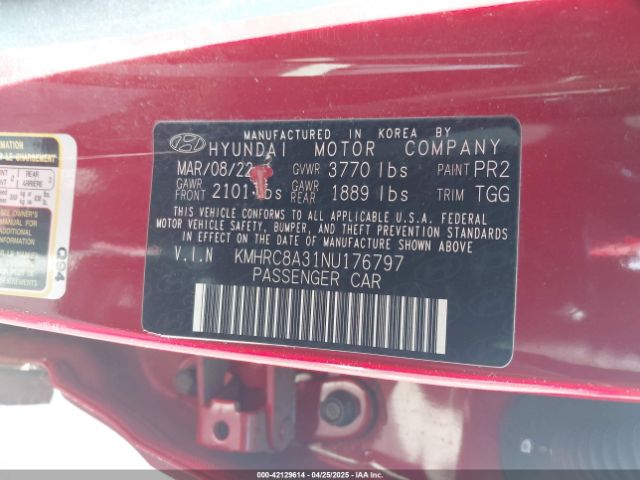 KMHRC8A31NU176797 Hyundai gamma ii