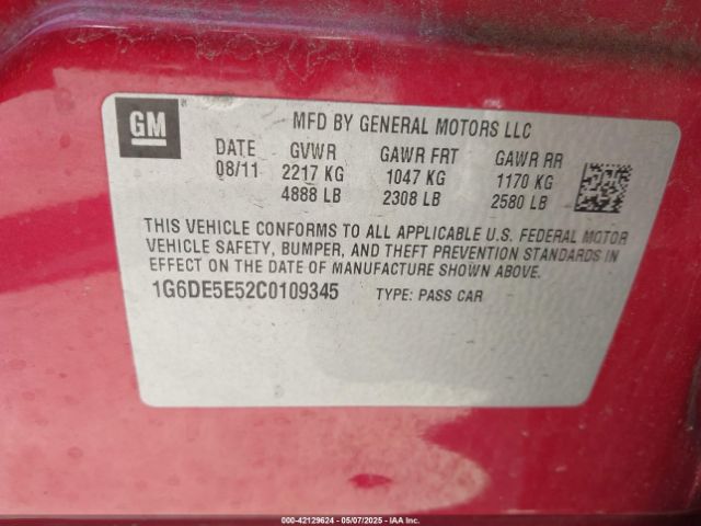 2012 CADILLAC CTS 1G6DE5E52C0109345 Photo 8