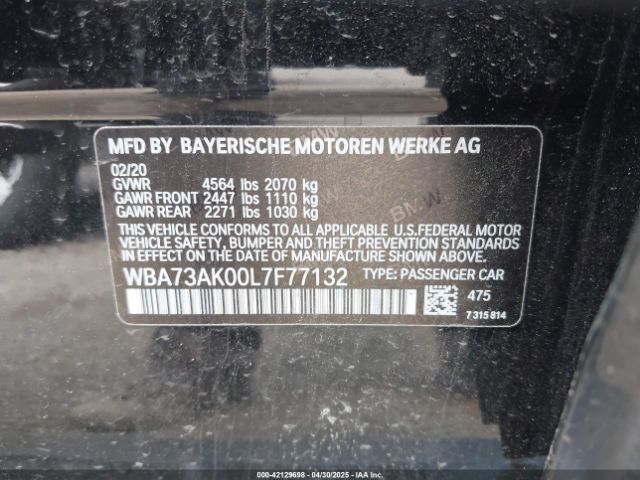 WBA73AK00L7F77132 BMW 228i Gran Coupe Xdrive