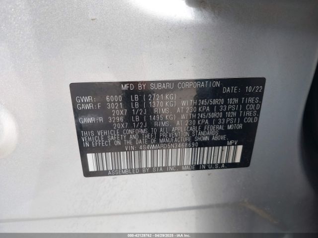 4S4WMARD5N3468690 Subaru Ascent Touring