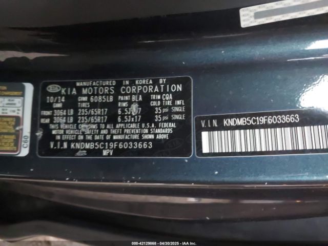 KNDMB5C19F6033663 KIA SEDONA LX