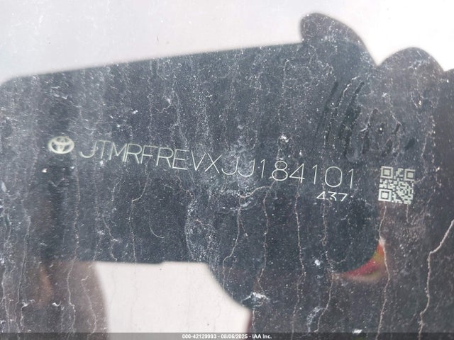 JTMRFREVXJJ184101 Toyota 2ar-fe