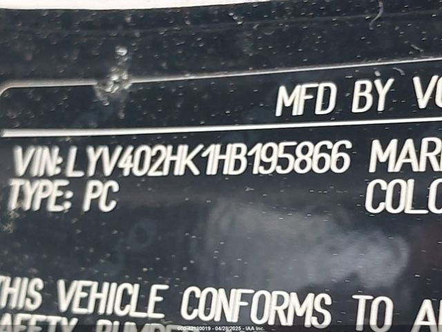 LYV402HK1HB195866 Volvo S60 Inscription T5