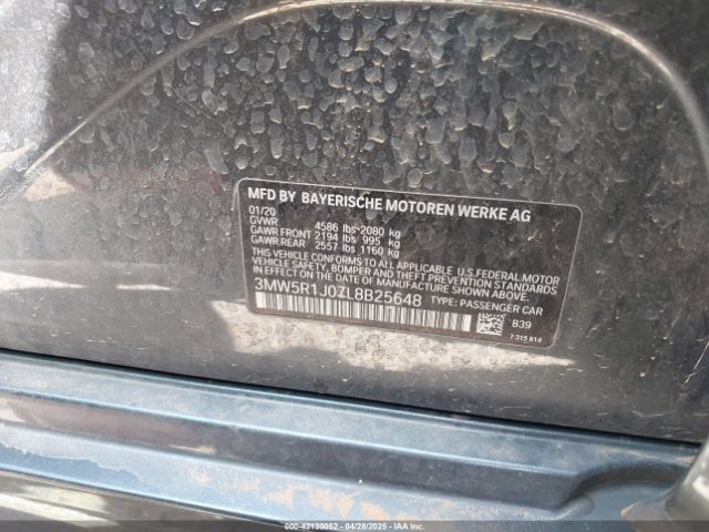 3MW5R1J07L8B25648 BMW 330I