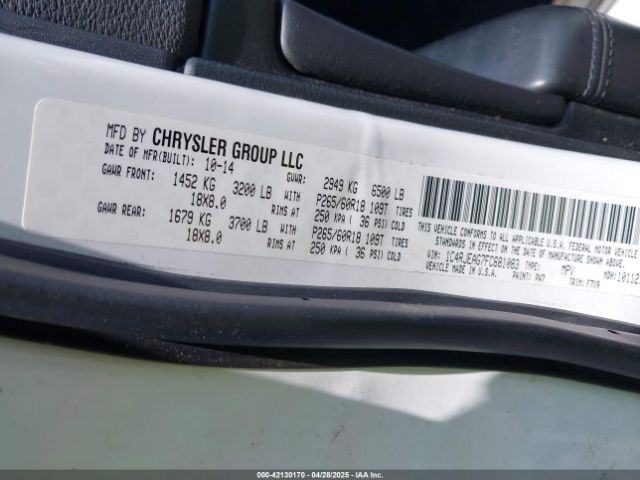 1C4RJEAG7FC681083 Jeep Grand Cherokee Laredo